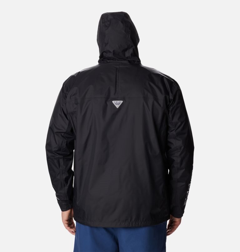 Men's Columbia PFG Storm Jackets Black | Plus Size CA-P1805